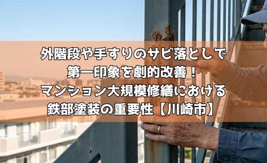 サビを根絶やしにする!アパマン修繕プロの「ケレン(下地処理)」へのこだわり